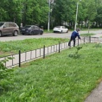 Новое заборное ограждение установлено силами ООО "ГУК"